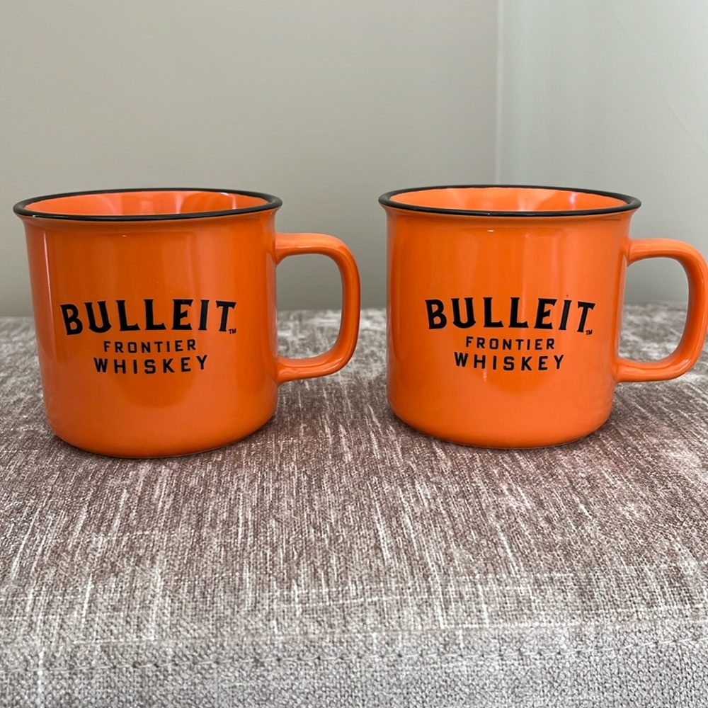 Bulleit Frontier Whiskey set of 2 mugs